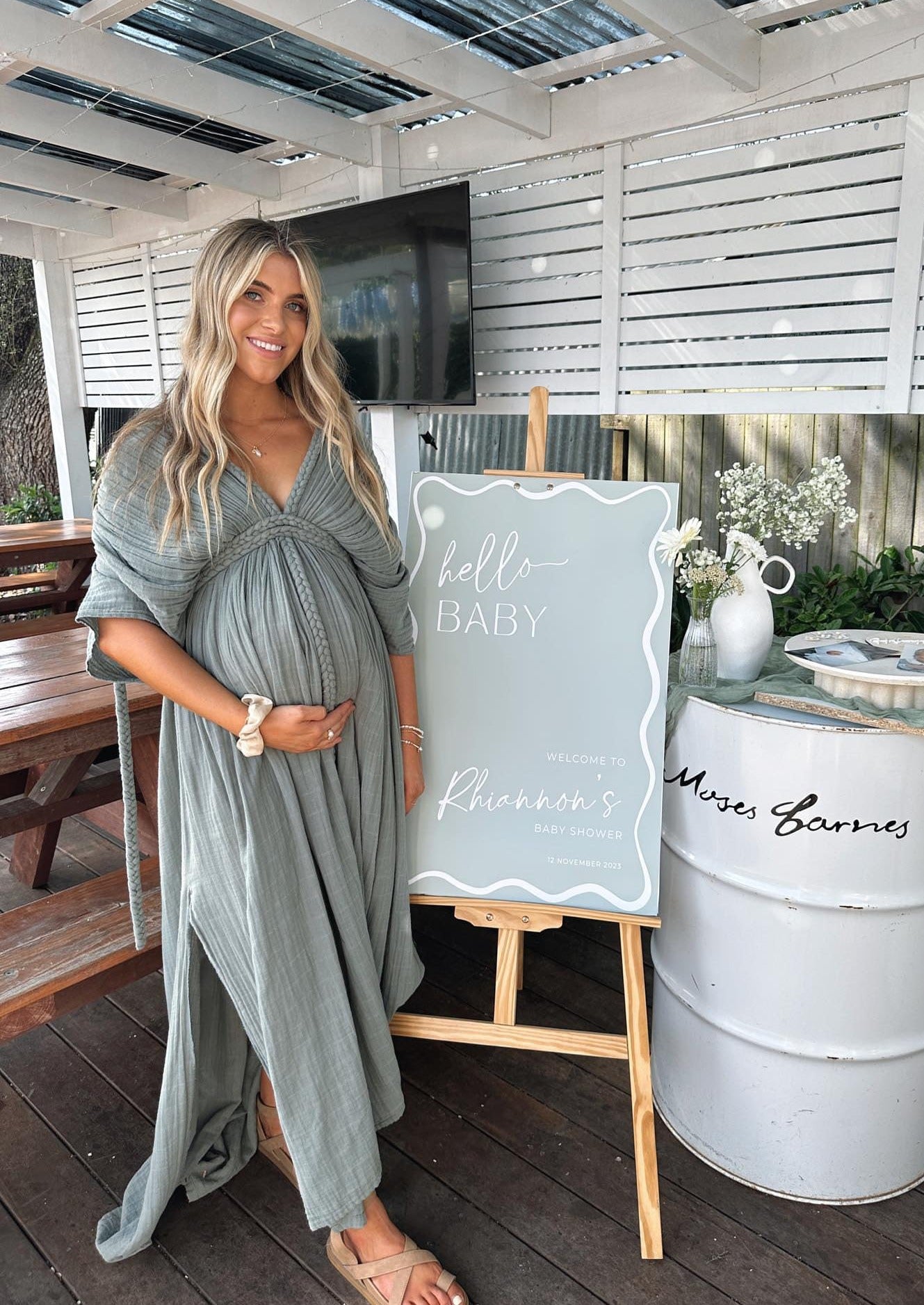 Chic Le Frique Ophelia Maxi Dress, Grey