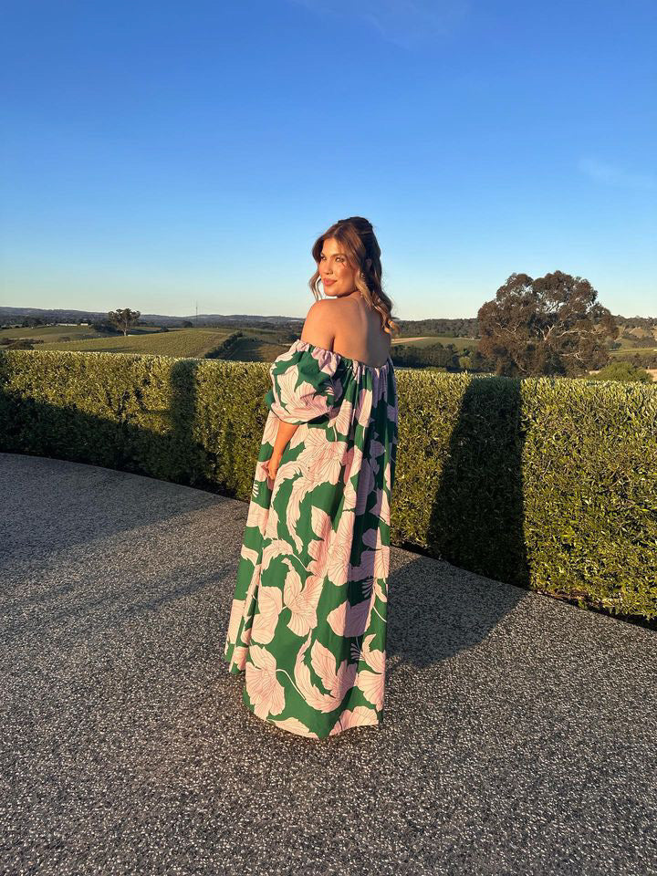 Rachel Gilbert Violet Printed Gown