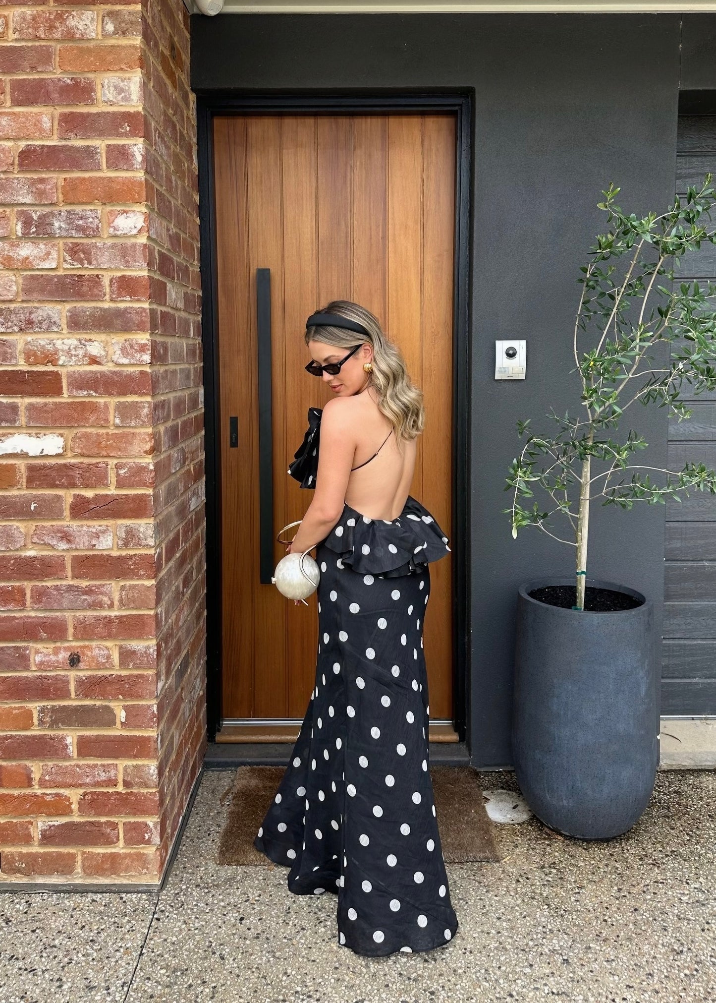 Zimmermann Crush Ruffle Halter Maxi Dress