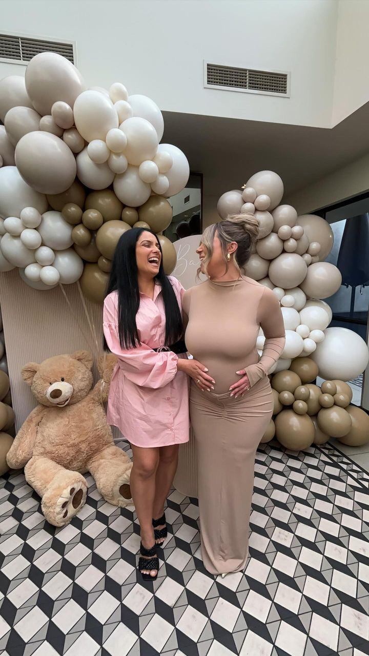 Effie Kats Kayson Maxi Skirt & Leotard, Latte