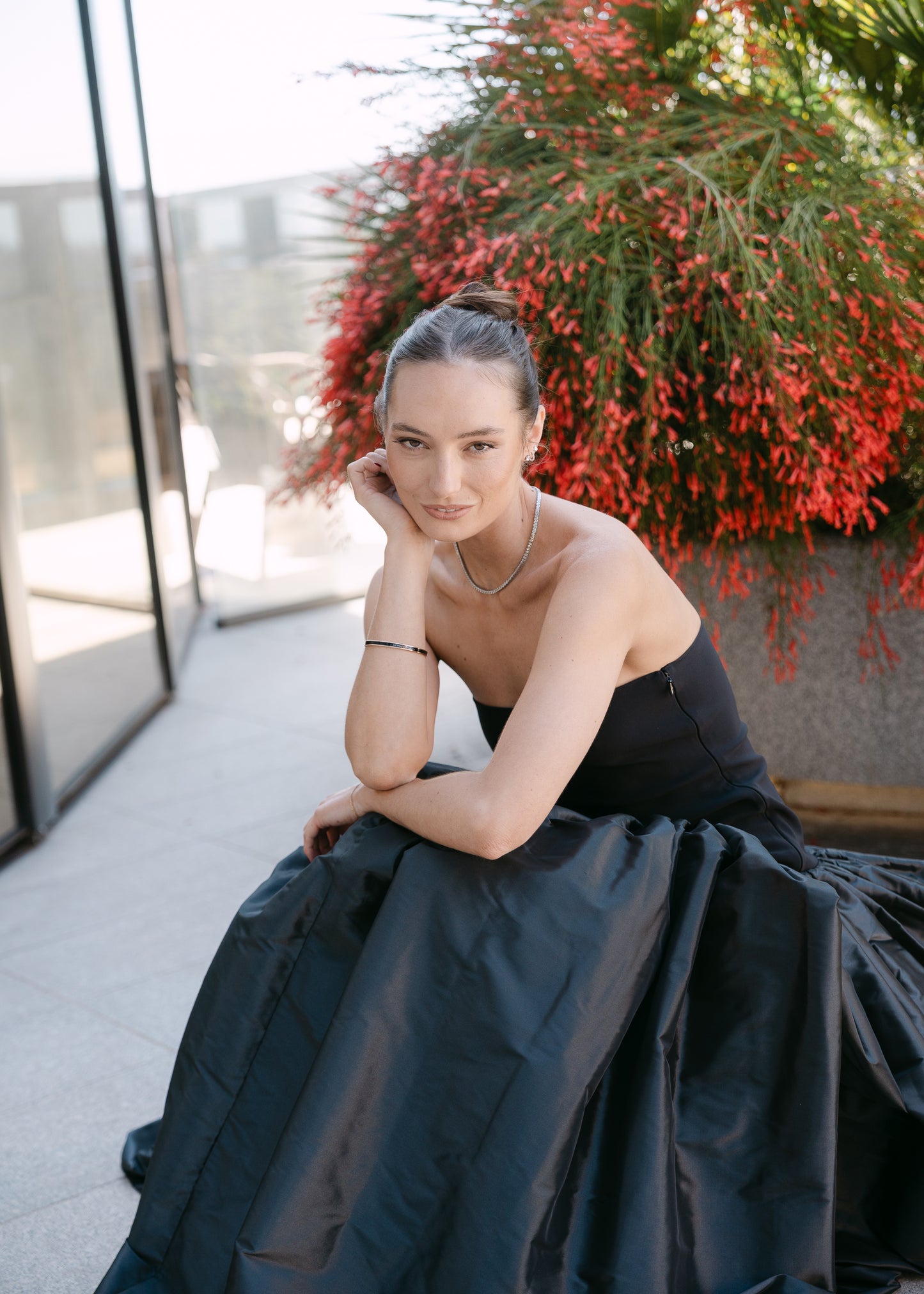 Taffeta Bustier Gown