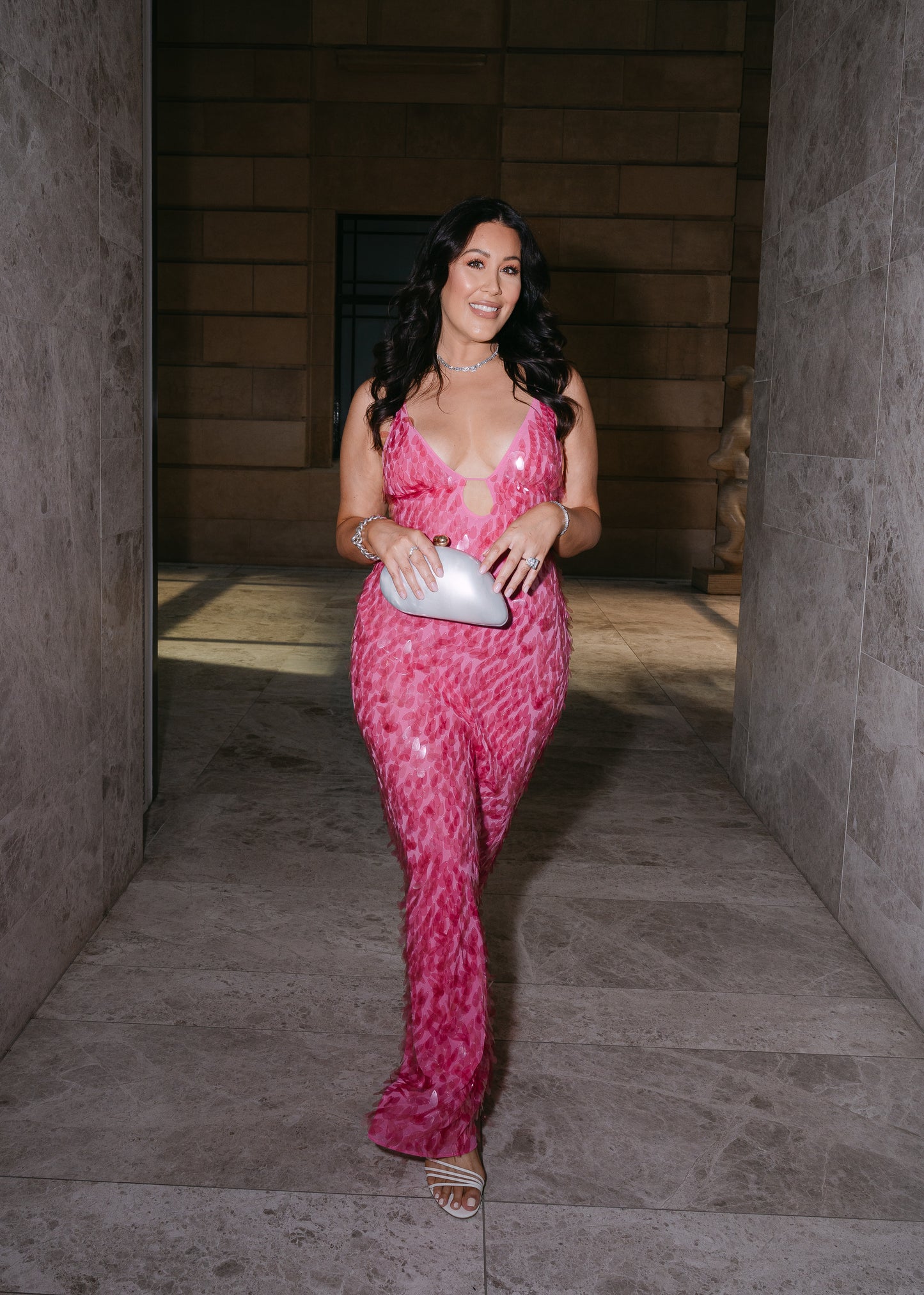 Misha The Sapphire Sequin Dress, Pink