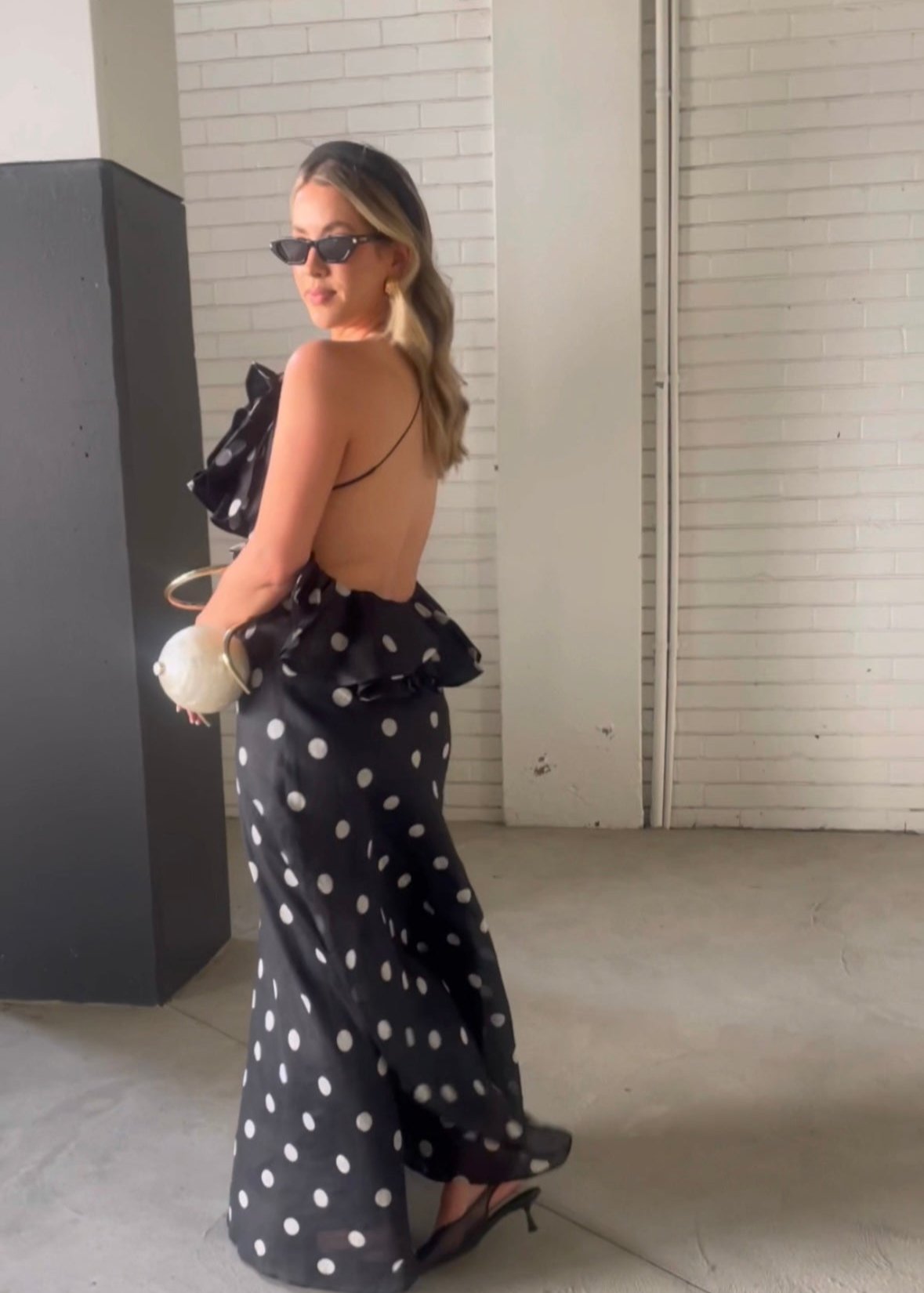 Zimmermann Crush Ruffle Halter Maxi Dress