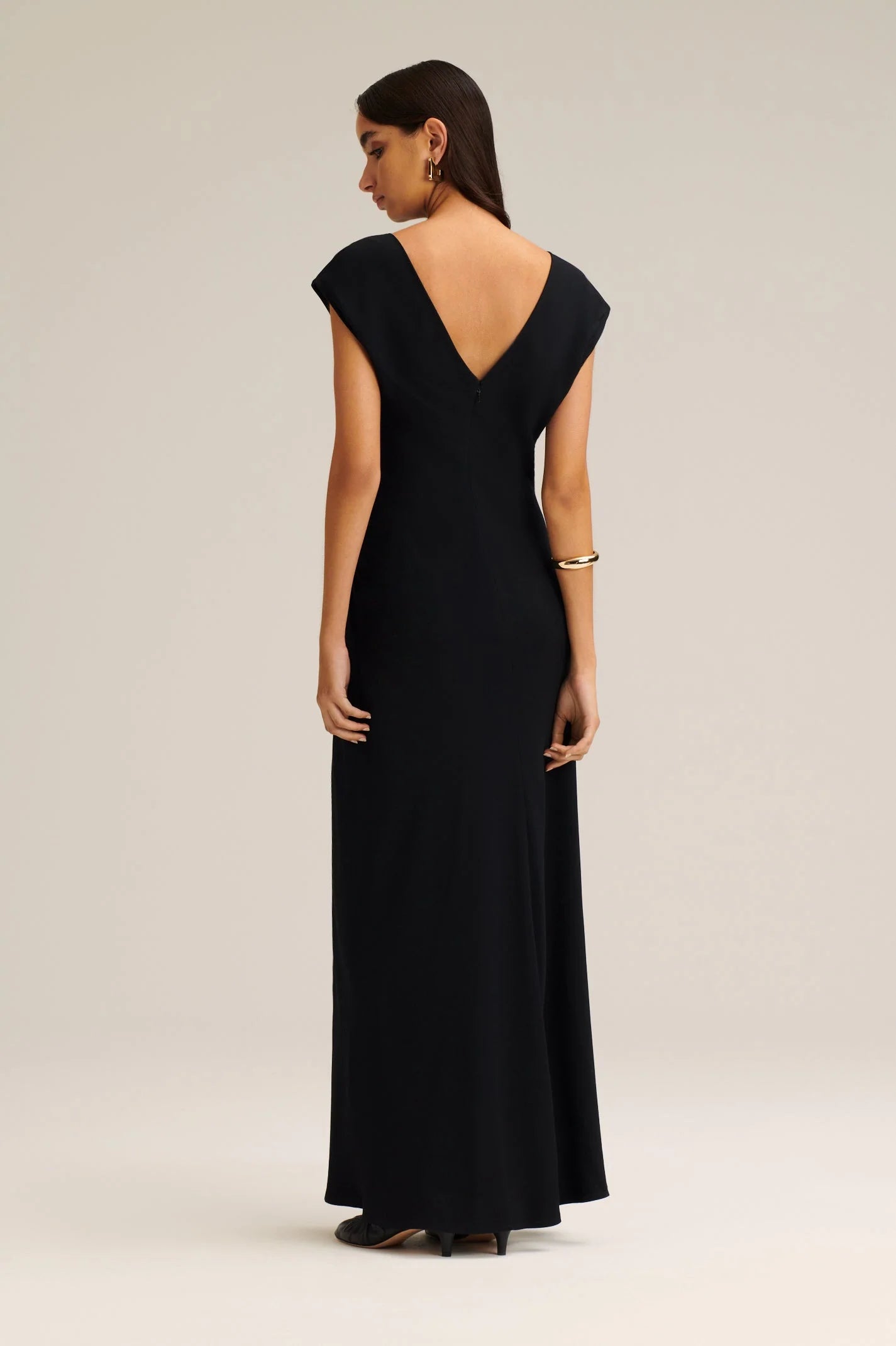 Scanlan Theodore Turban Ring Dress, Black