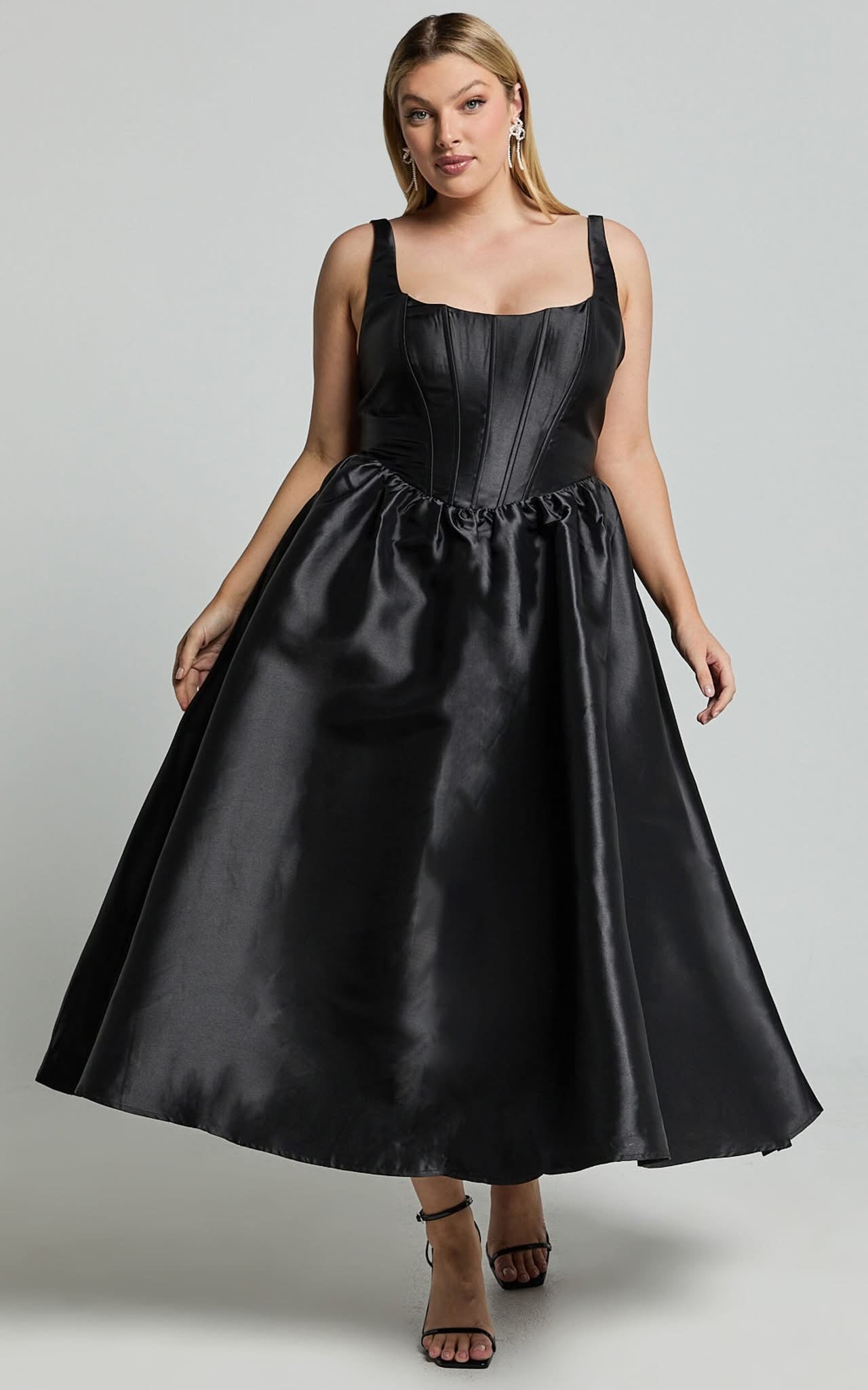 Courtney Midi Dress, Corset Panel Dress