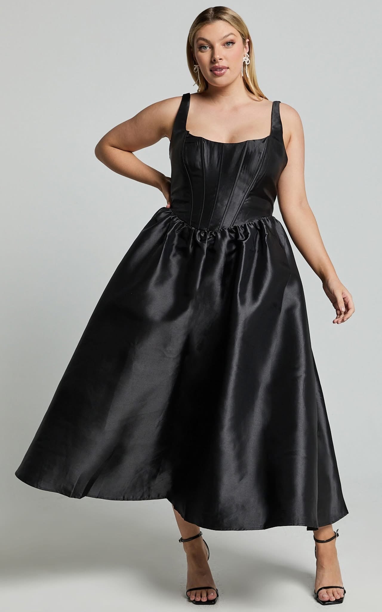 Courtney Midi Dress, Corset Panel Dress