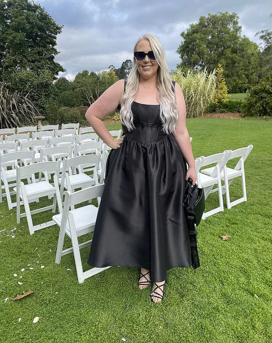 Courtney Midi Dress, Corset Panel Dress
