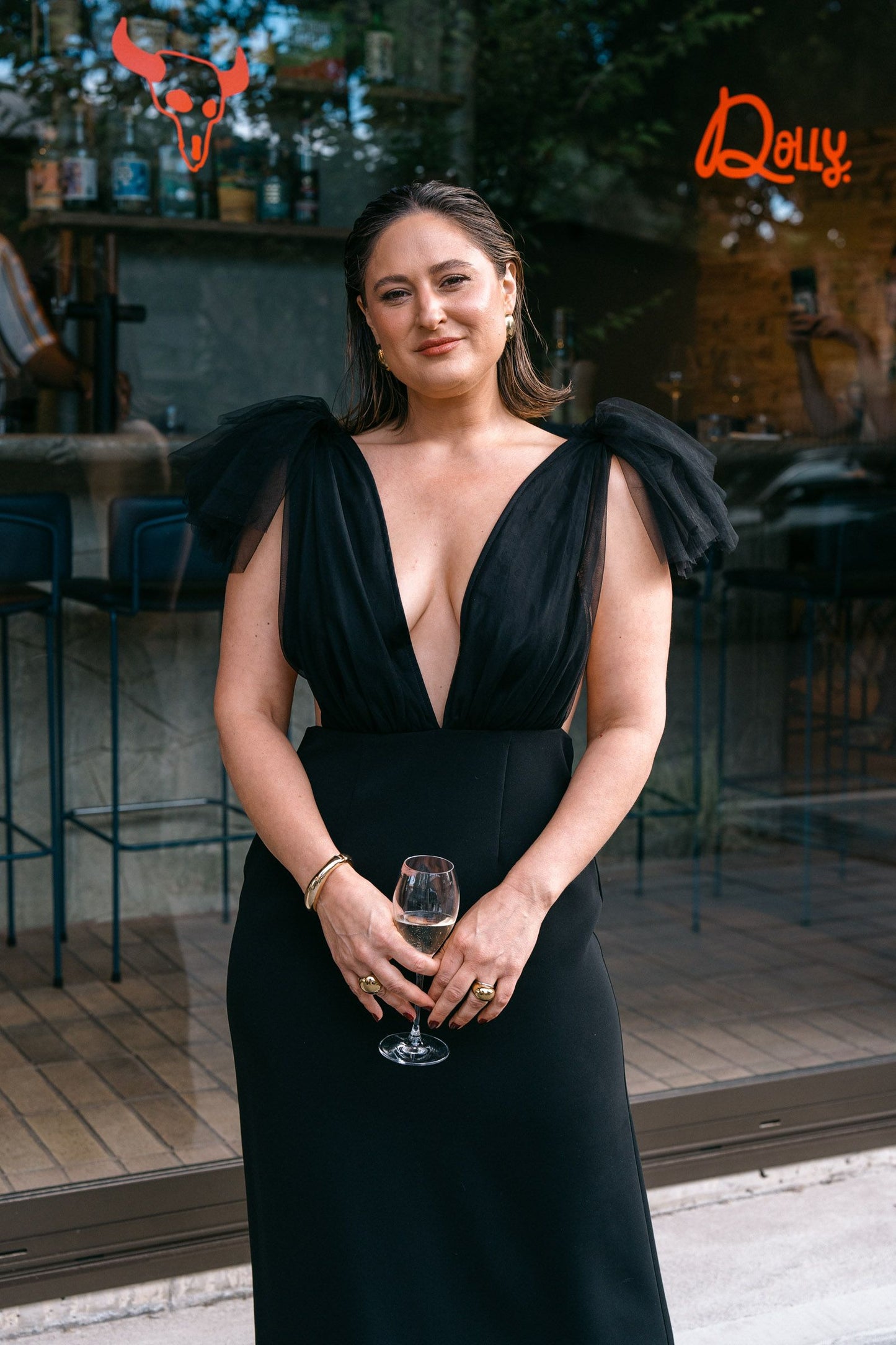 Sonya Como Gown, Black