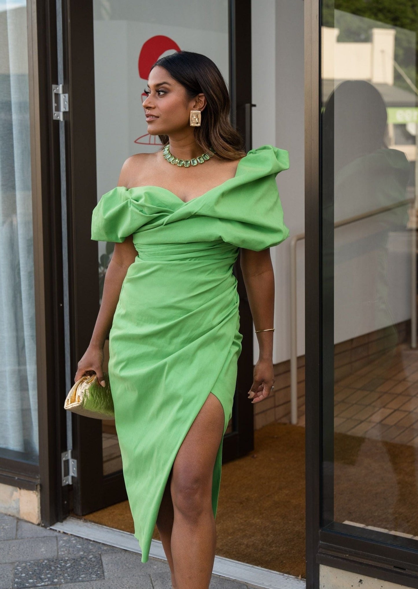 Rachel Gilbert Gia Dress, Green