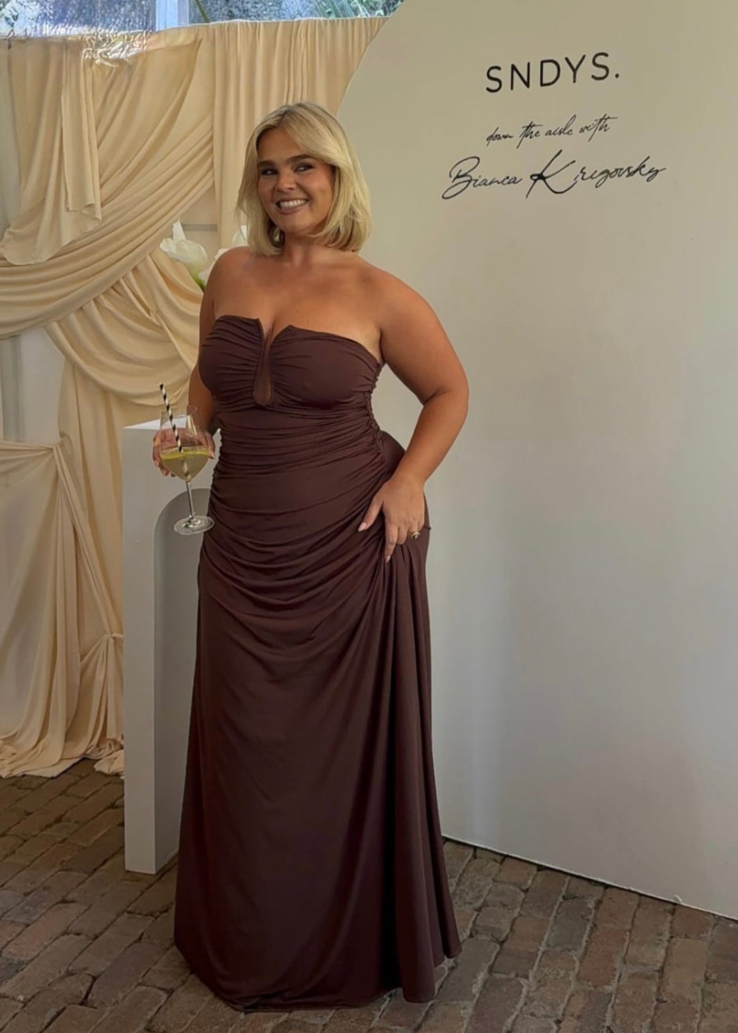 Lilana Maxi Dress, Brown
