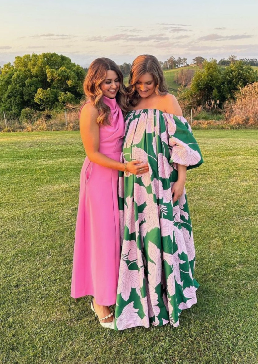 Rachel Gilbert Violet Printed Gown Plus One Dress Hire Rachel Gilbert Violet Printed Gown Plus One Dress Hire