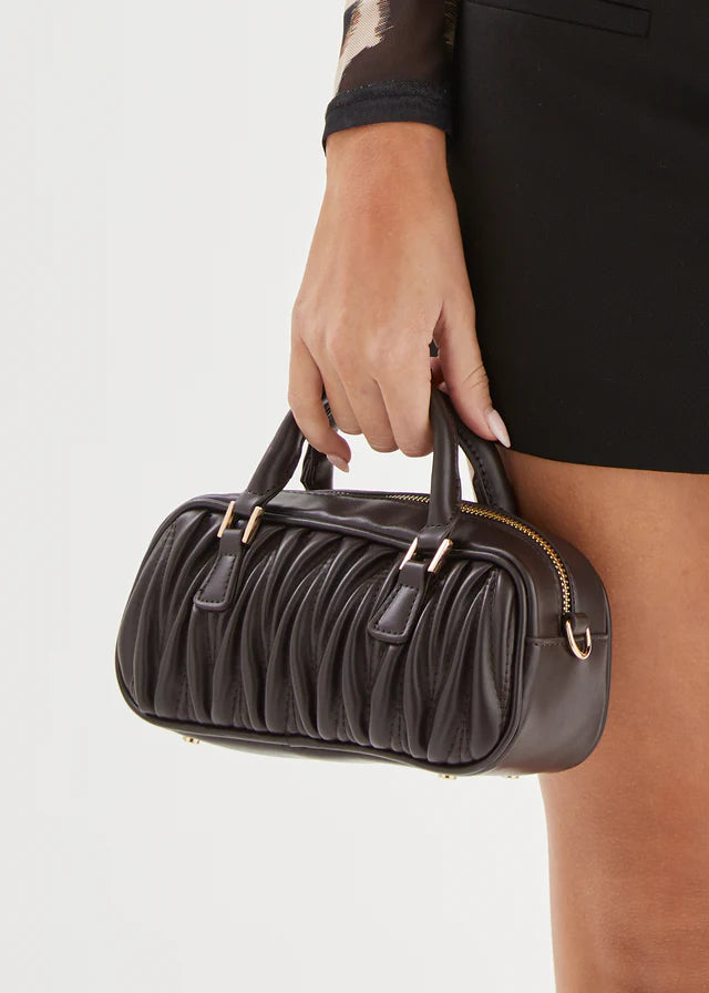 Tilda handle bag, chocolate