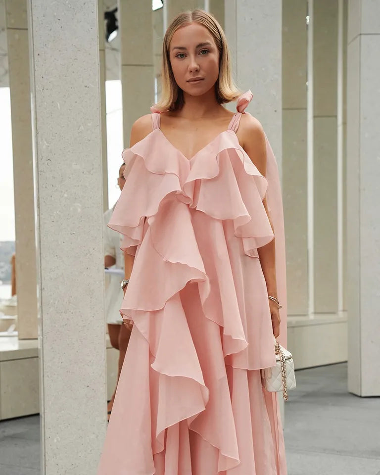 Aje Gracie Maxi Dress, Muted Rose