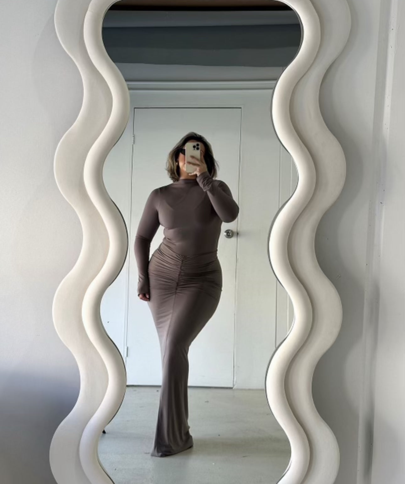 Effie Kats Kayson Maxi Skirt & Leotard, Nutmeg