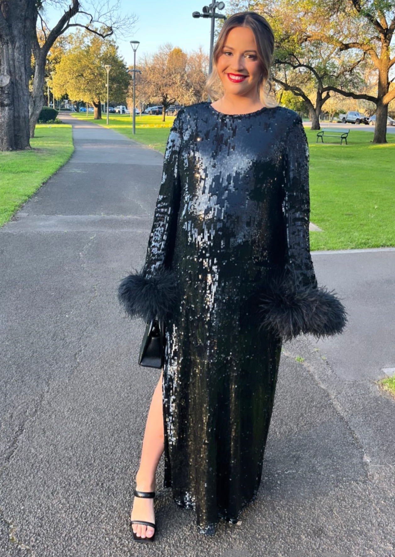 Rachel Gilbert Xanthy Gown, Black