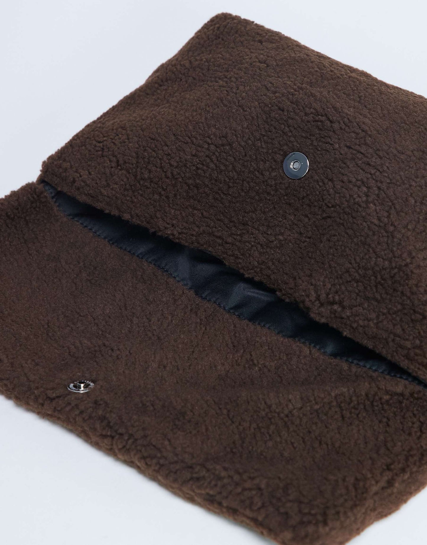 Folded clutch grab bag, Brown