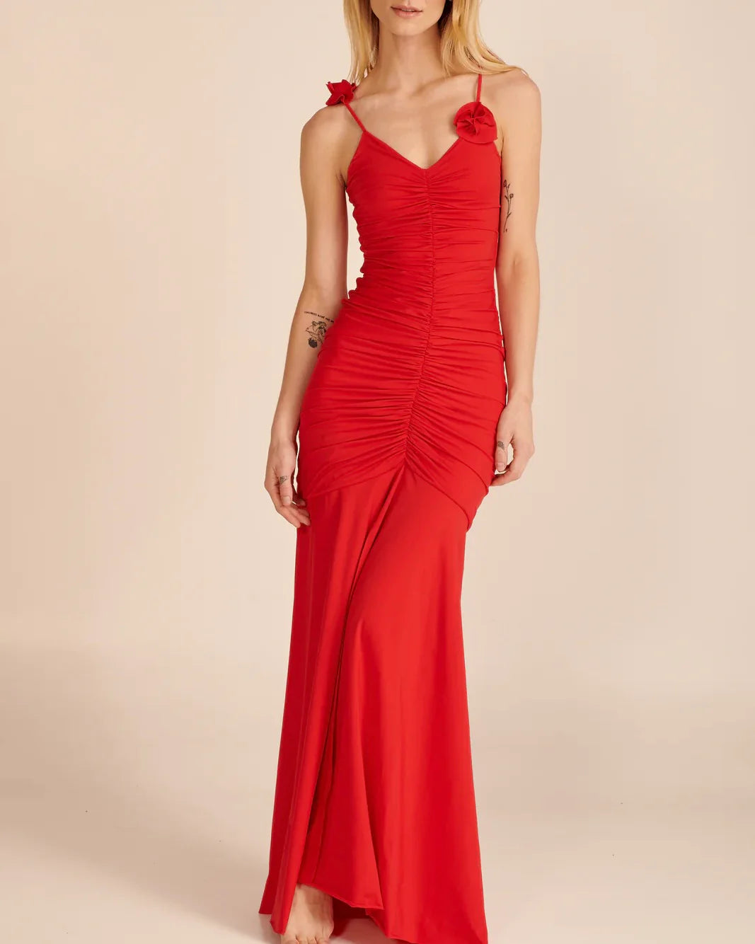 Maygel Coronel Alejandra Dress, Red