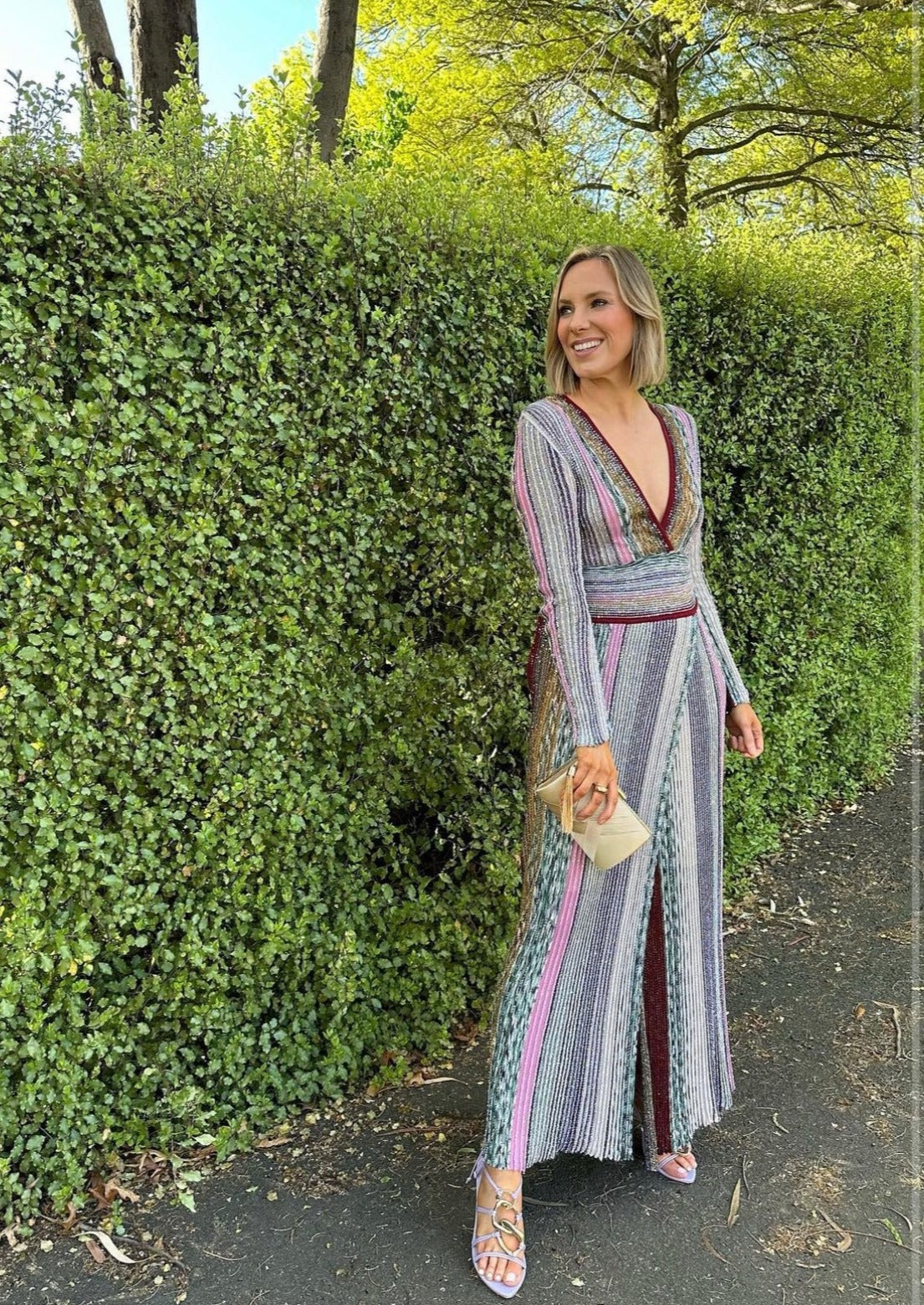 Missoni Sequinned Crochet Knit Maxi Dress