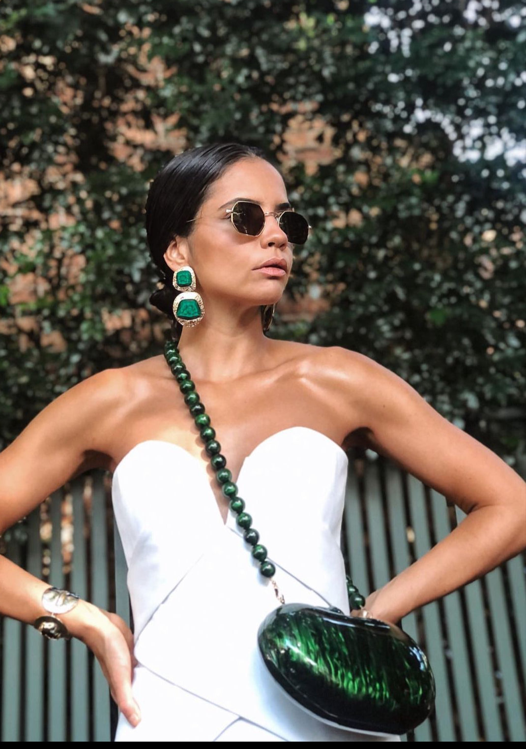 Katherine Land Agate Clutch, Green Plus One Dress Hire Katherine Land Agate Clutch, Green Plus One Dress Hire