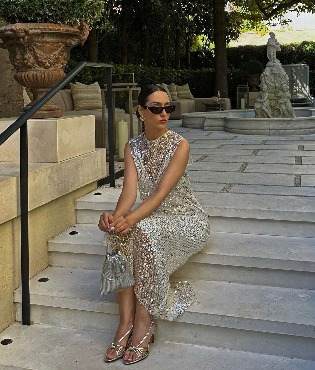 Shona Joy Asteri High Neck Sleeveless Maxi Dress