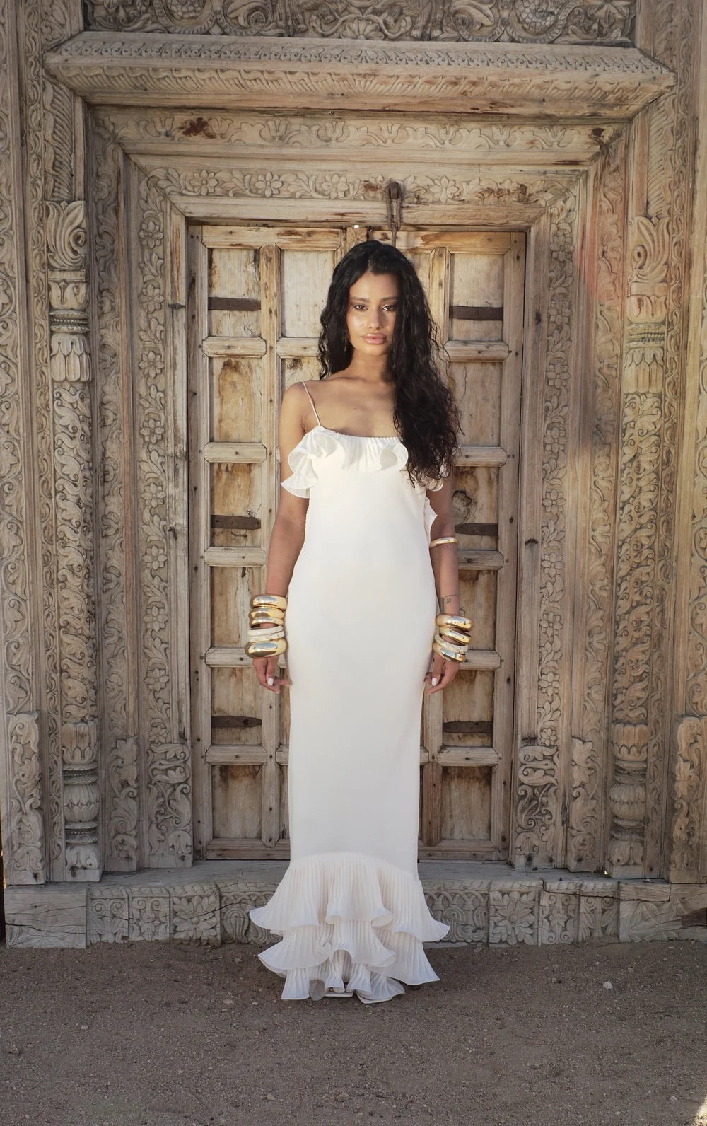 Delfi Delina Dress, Cream