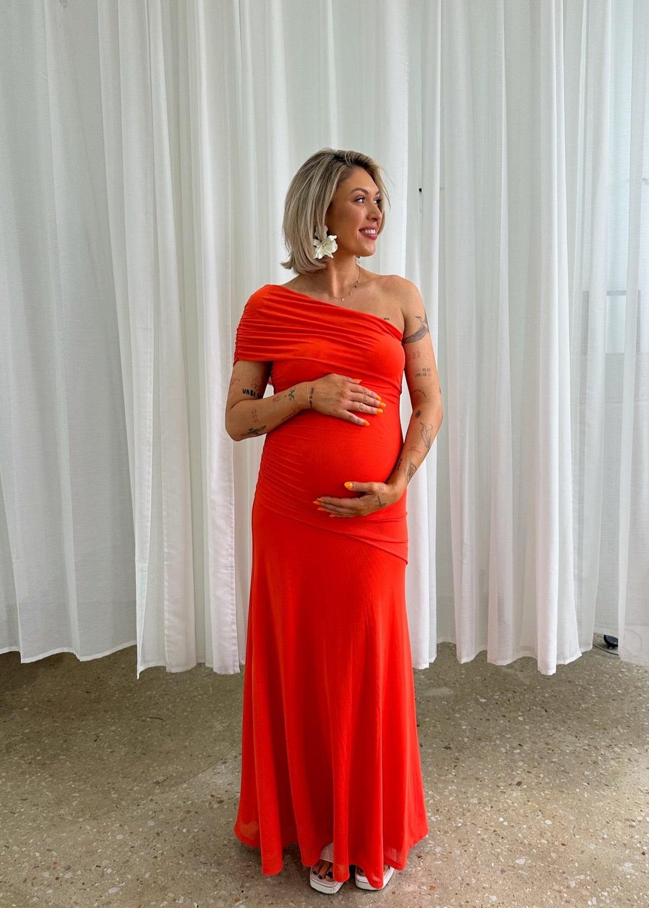 by nicola fiesta off shoulder maxi dress in fiesta The By Nicola Fiesta Off Shoulder Maxi Dress is back and in a beautiful new colour way. Effortlessly elegant and flattering, you can wear this piece multiple ways for your upcoming special