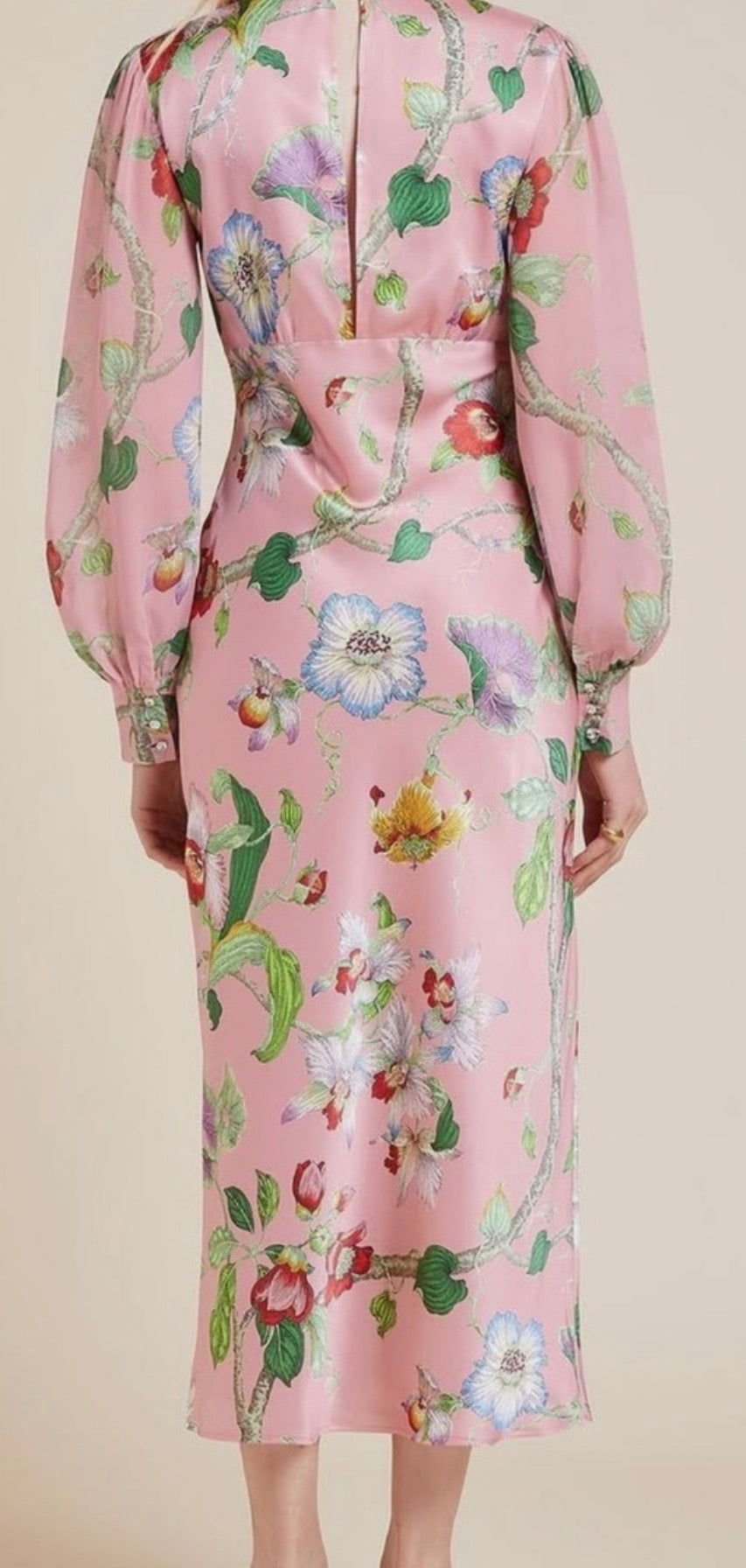 Aurelia Eden Mid Length Silk Dress