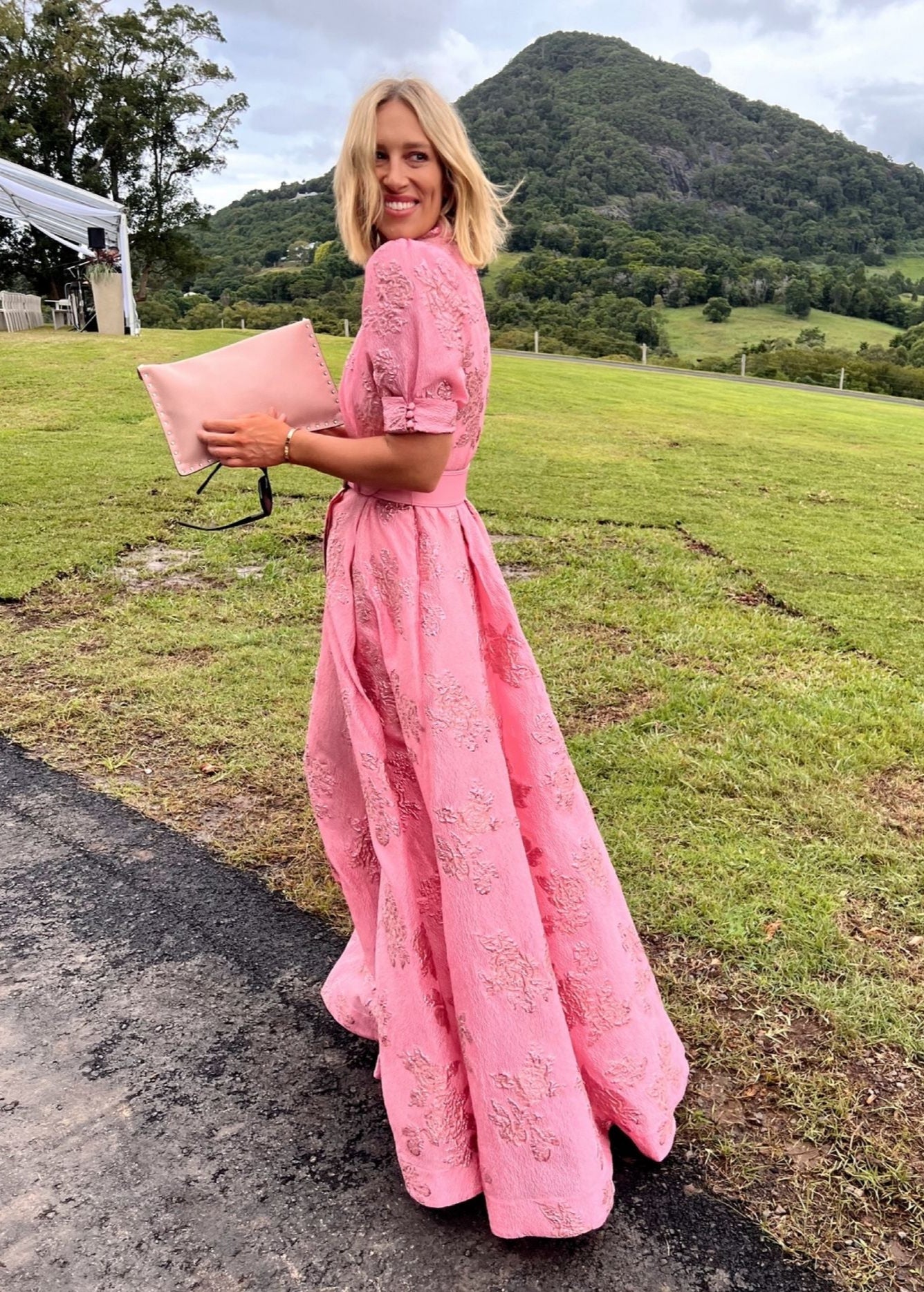 Rebecca Vallance Annette Button Gown – Plus One Dress Hire Rebecca Vallance Annette Button Gown – Plus One Dress Hire