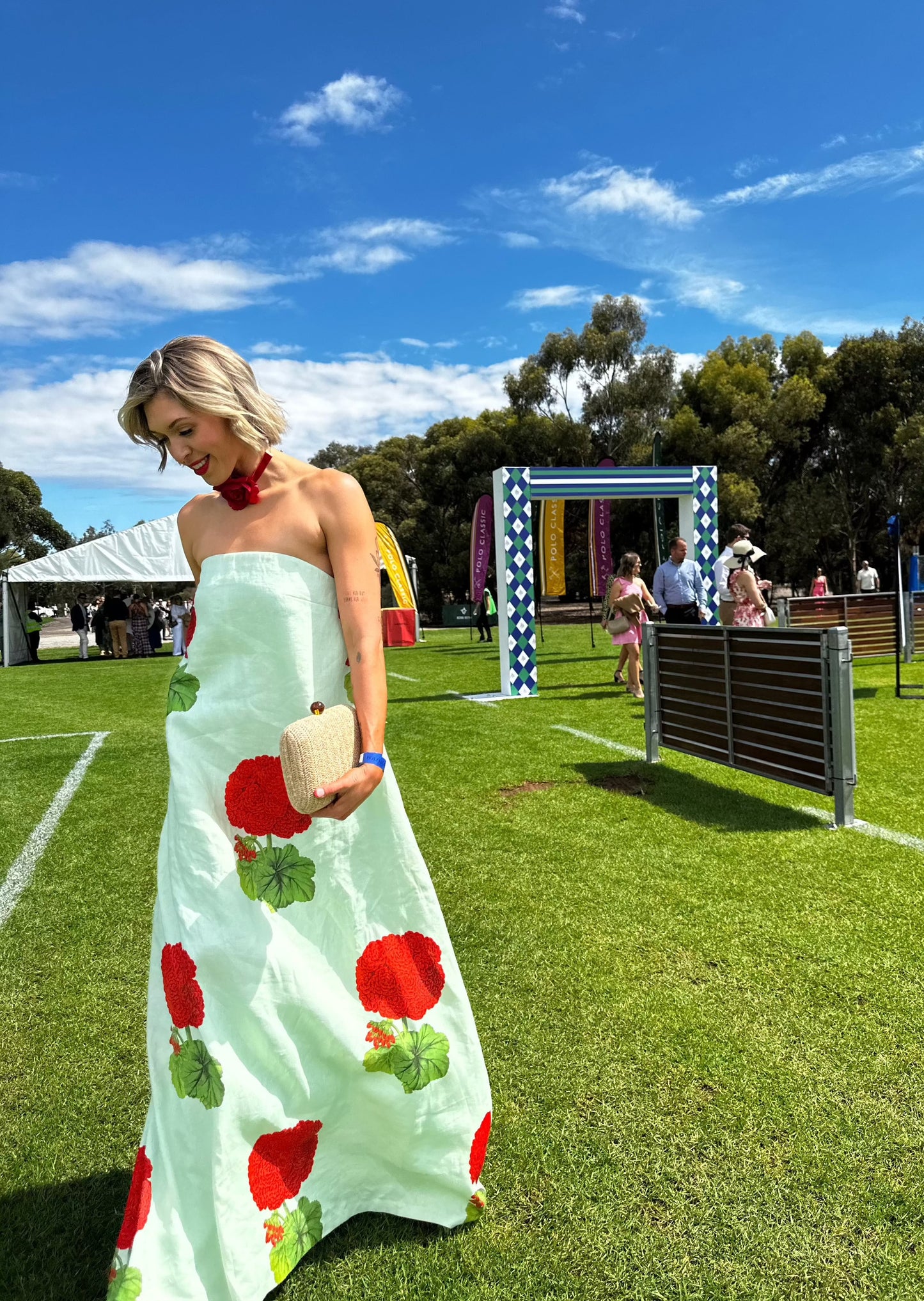 Oroton Posie Geranium Print Gown