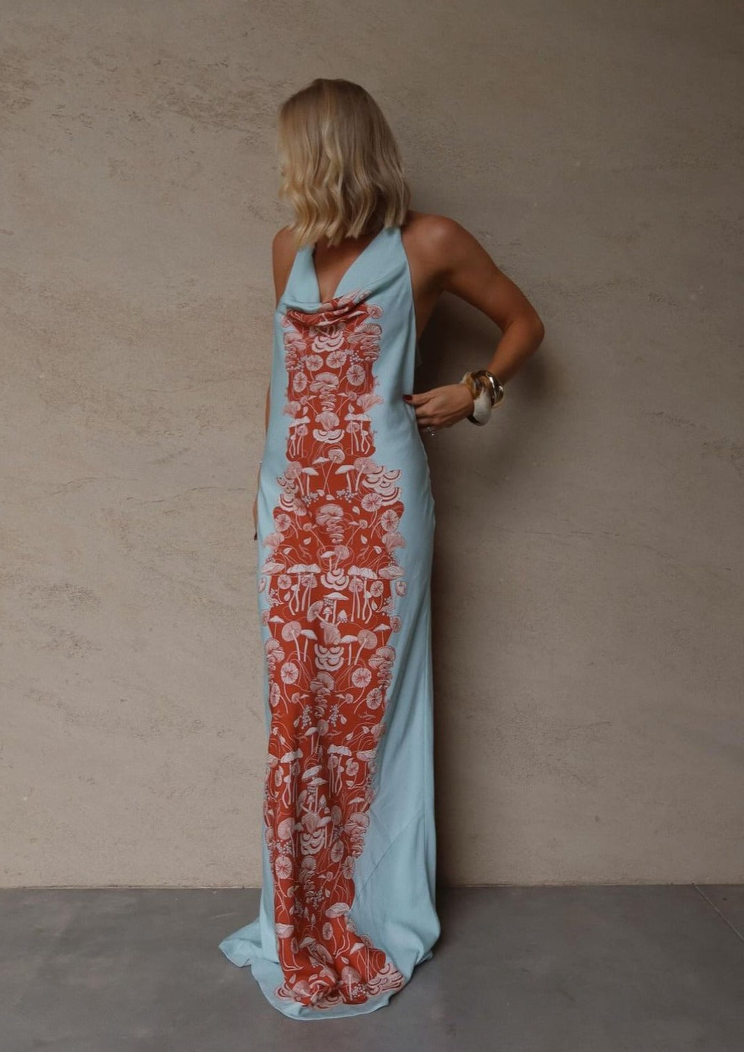 Sunset Lover Grounded Halter Dress