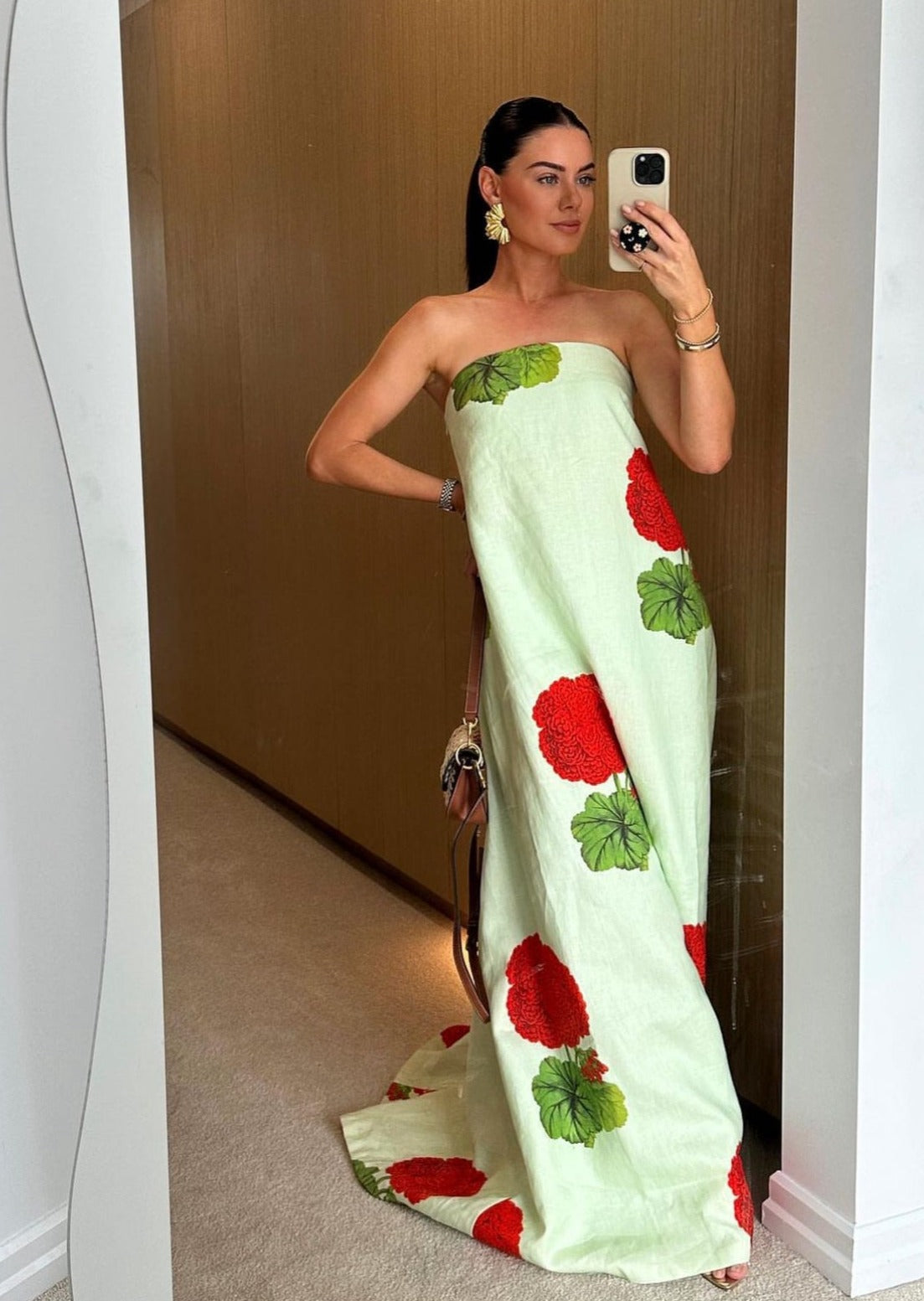 Oroton Posie Geranium Print Gown