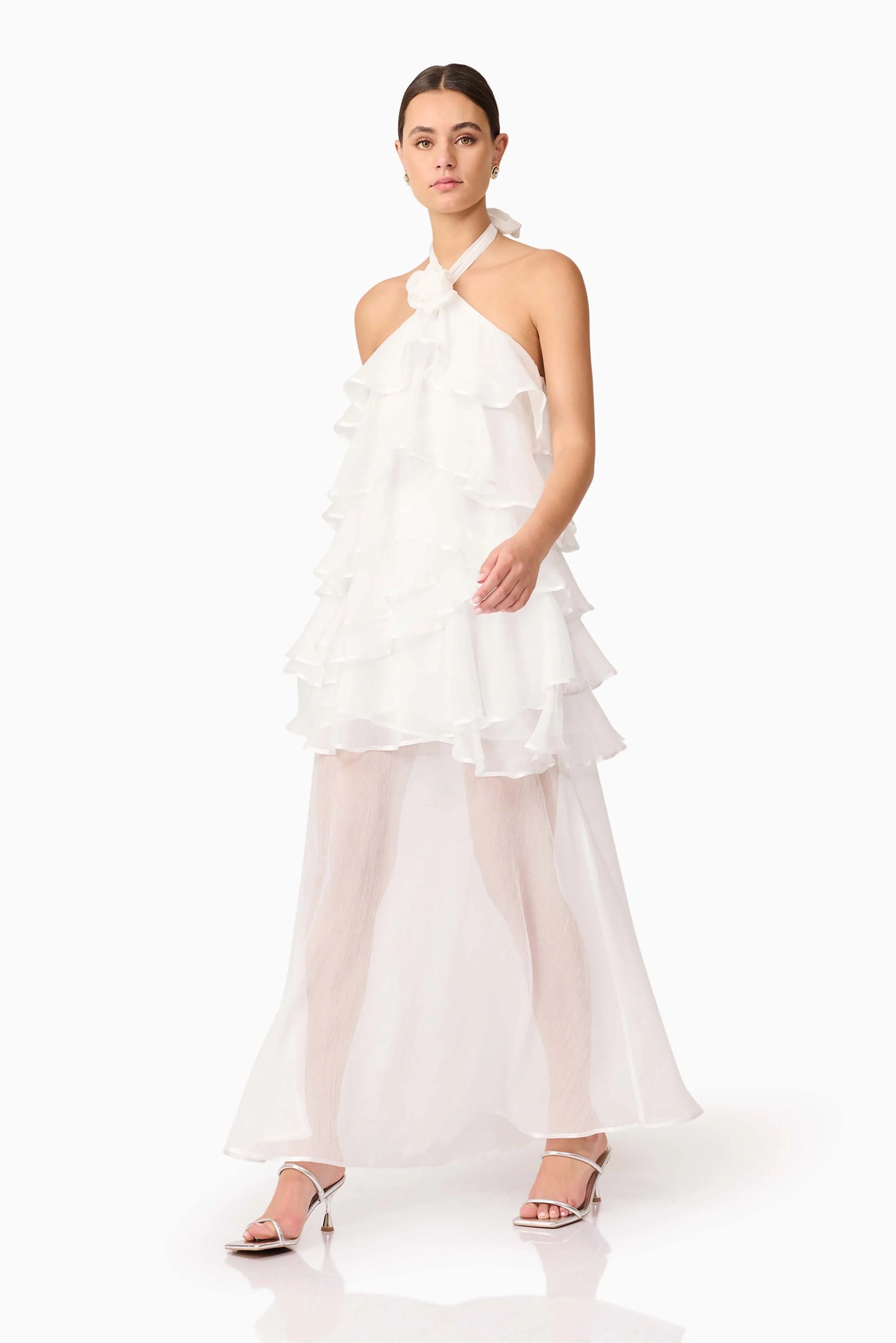 Elliatt Melissa Halter Maxi Dress, White