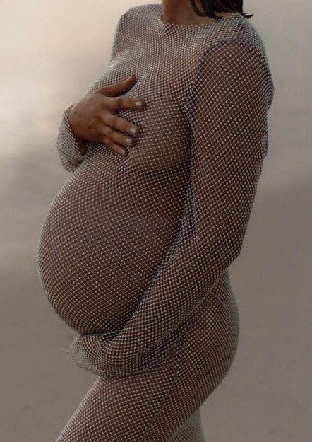 Sheike Crystal Mesh Dress