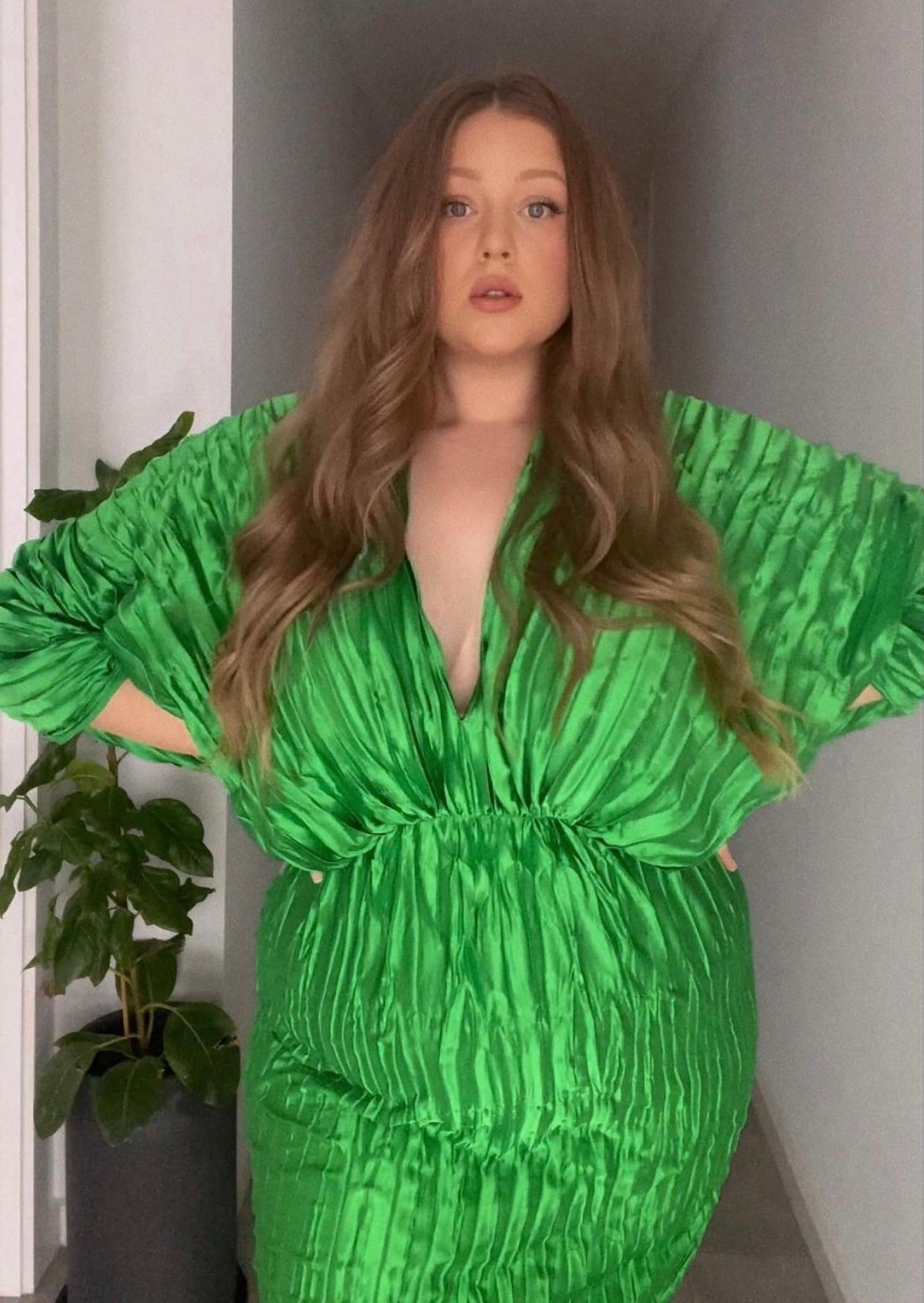 L'ide De Luxe Gown, Green Plus One Dress Hire L'ide De Luxe Gown, Green Plus One Dress Hire