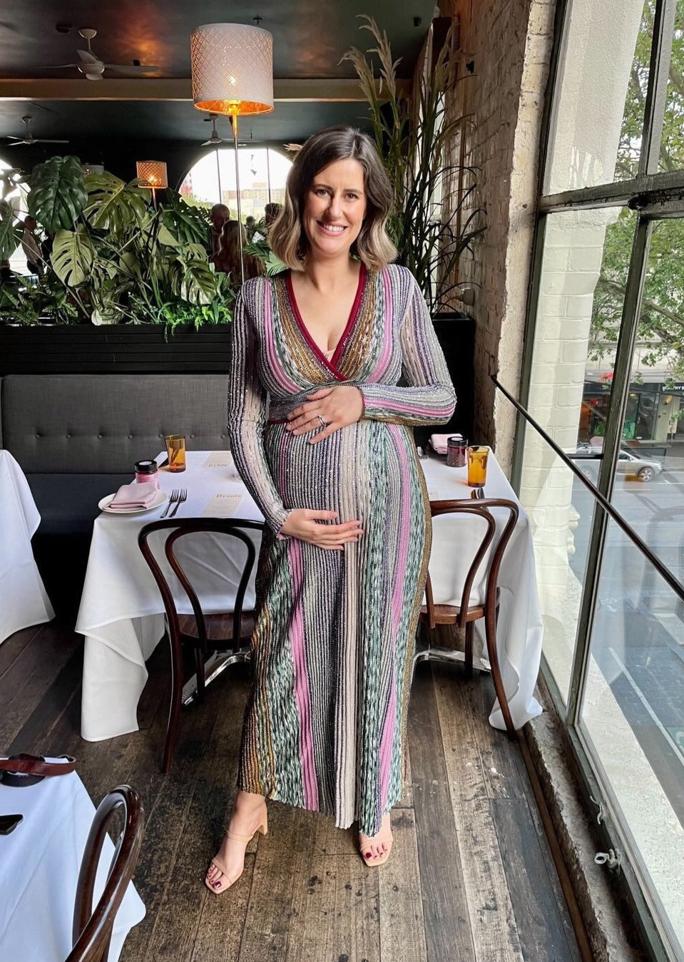 Missoni Sequinned Crochet Knit Maxi Dress