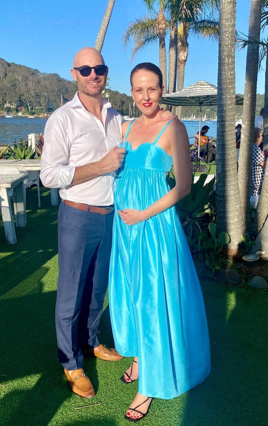 Oroton Bodice Gown, Blue