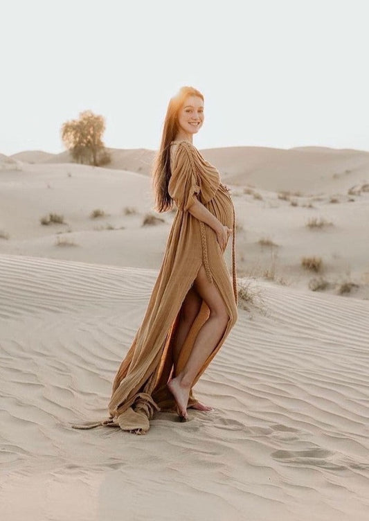 SALE Chic Le Frique Ophelia Maxi Dress, Caramel