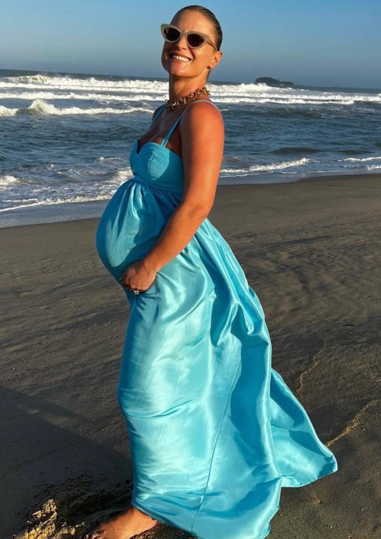 Oroton Bodice Gown, Blue