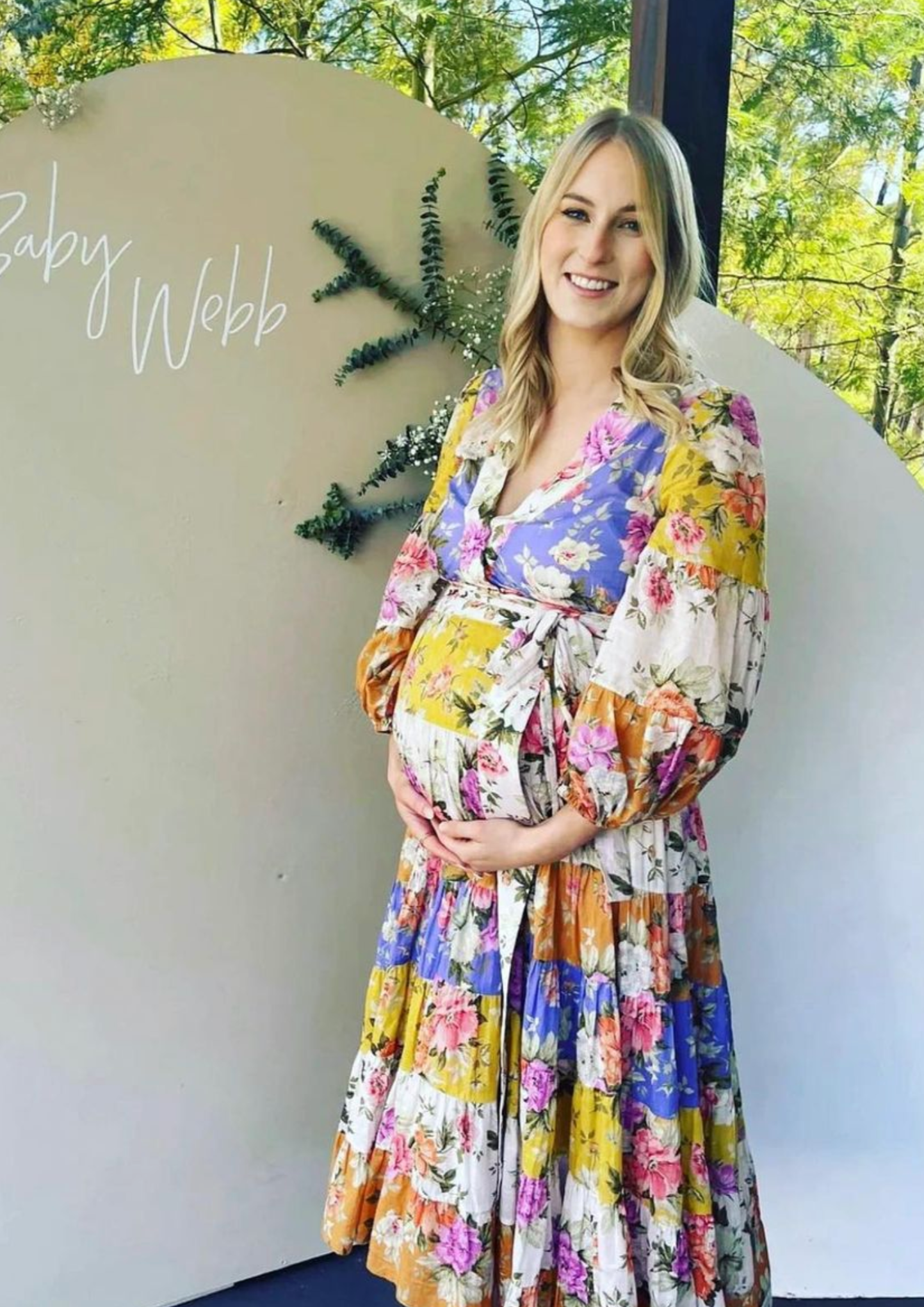 Zimmermann Pattie Wrap Midi Dress, Rainbow