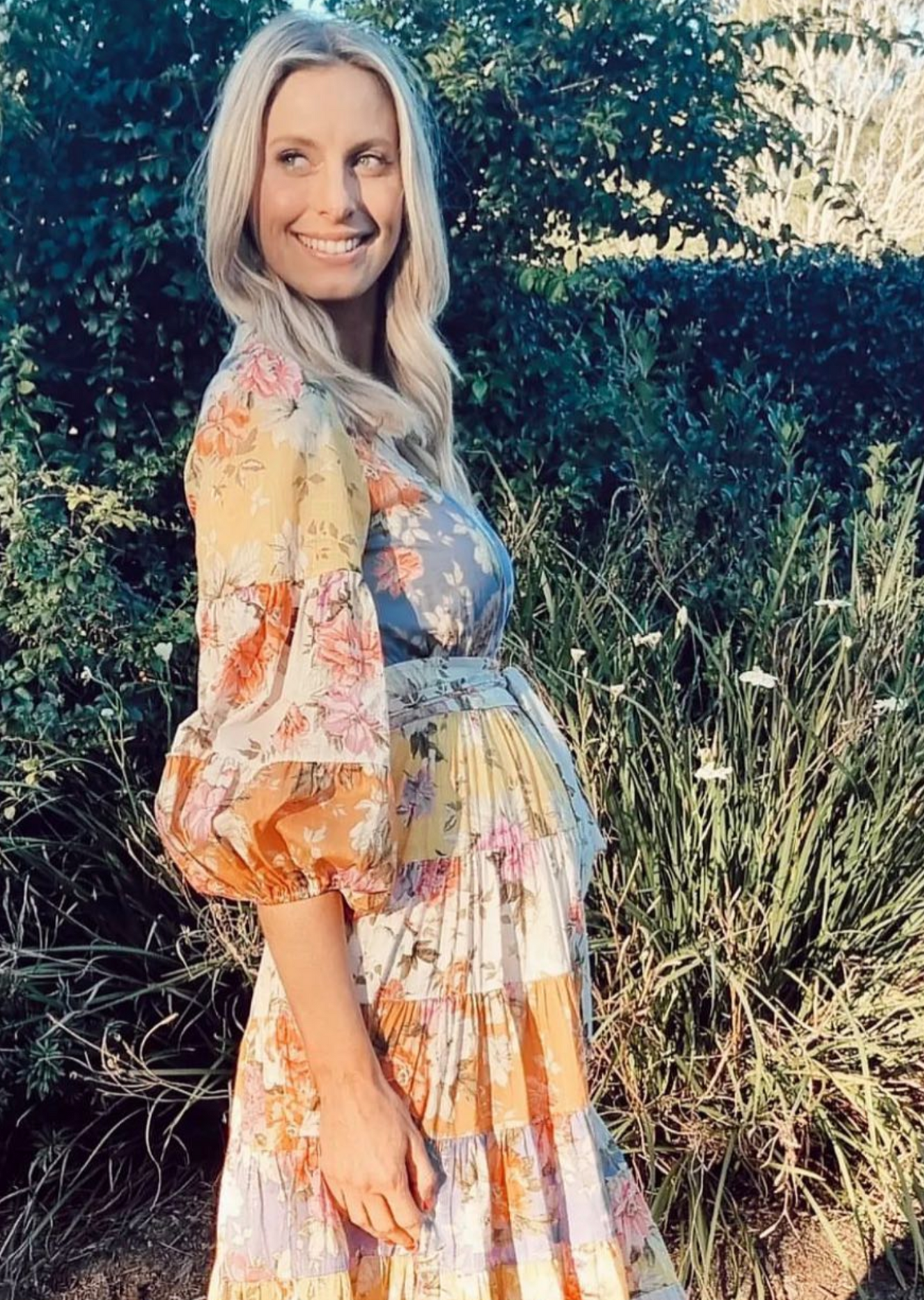 Zimmermann Pattie Wrap Midi Dress, Rainbow