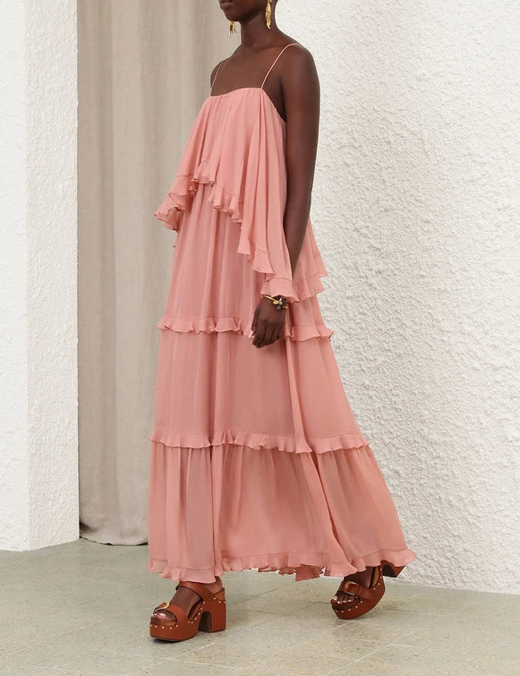 Zimmermann Luna Frilled Dress