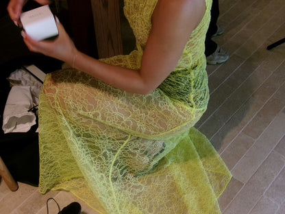 Eliza Dress, Neon Lace