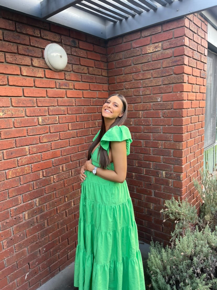 A.L.C Luca Maxi Dress Green Plus One Dress Hire