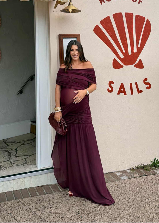 Otto Maxi Dress, Plum