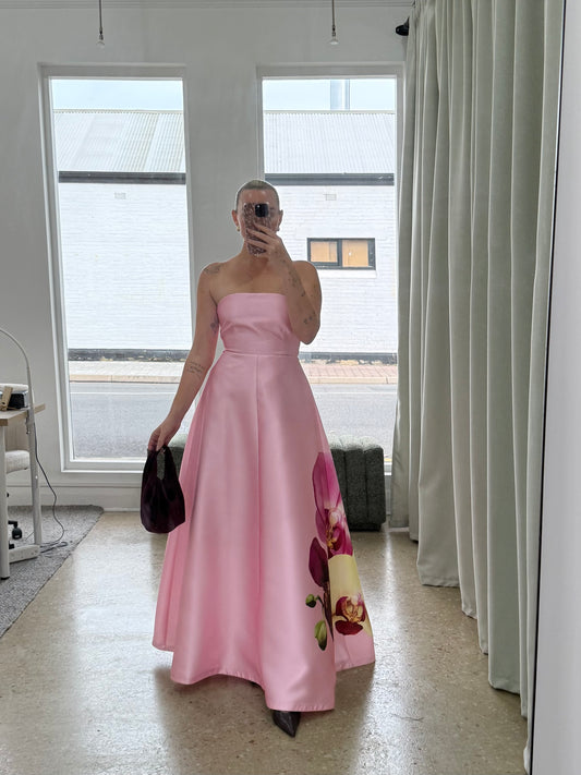 Aston Studios Audrey Dress in Icing Phalae