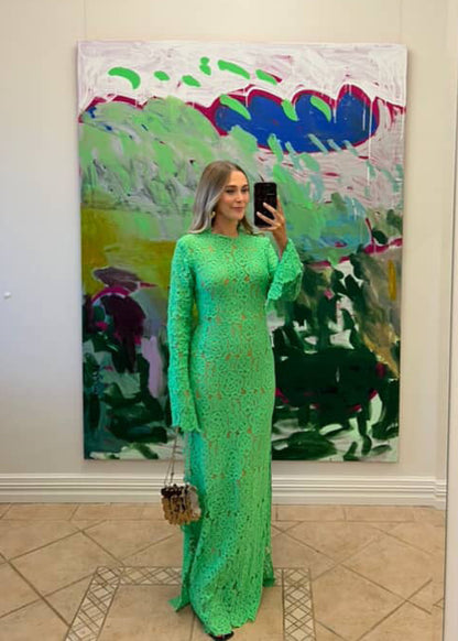 Kettel Lumio Lace Dress, Apple Green