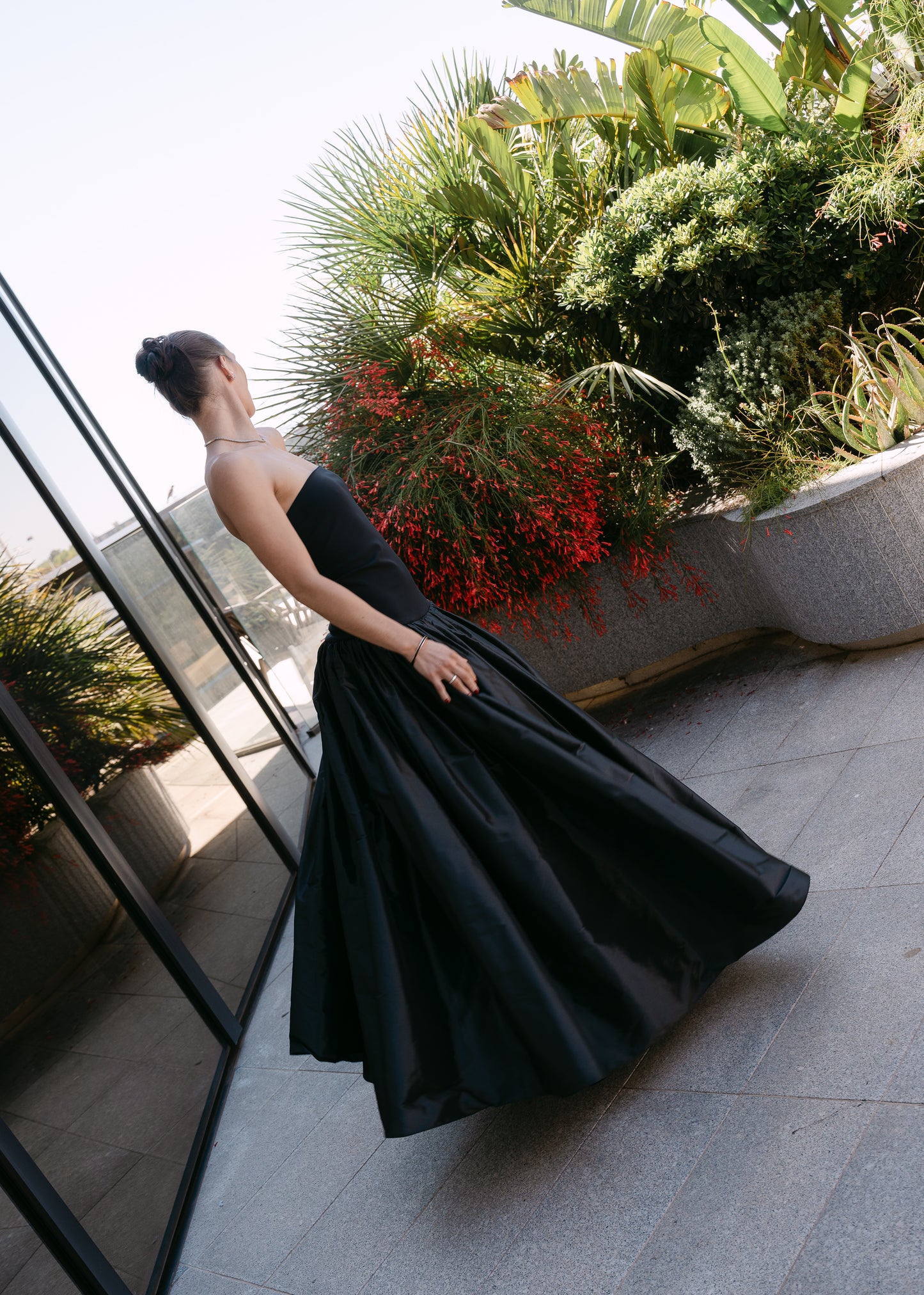 Taffeta Bustier Gown