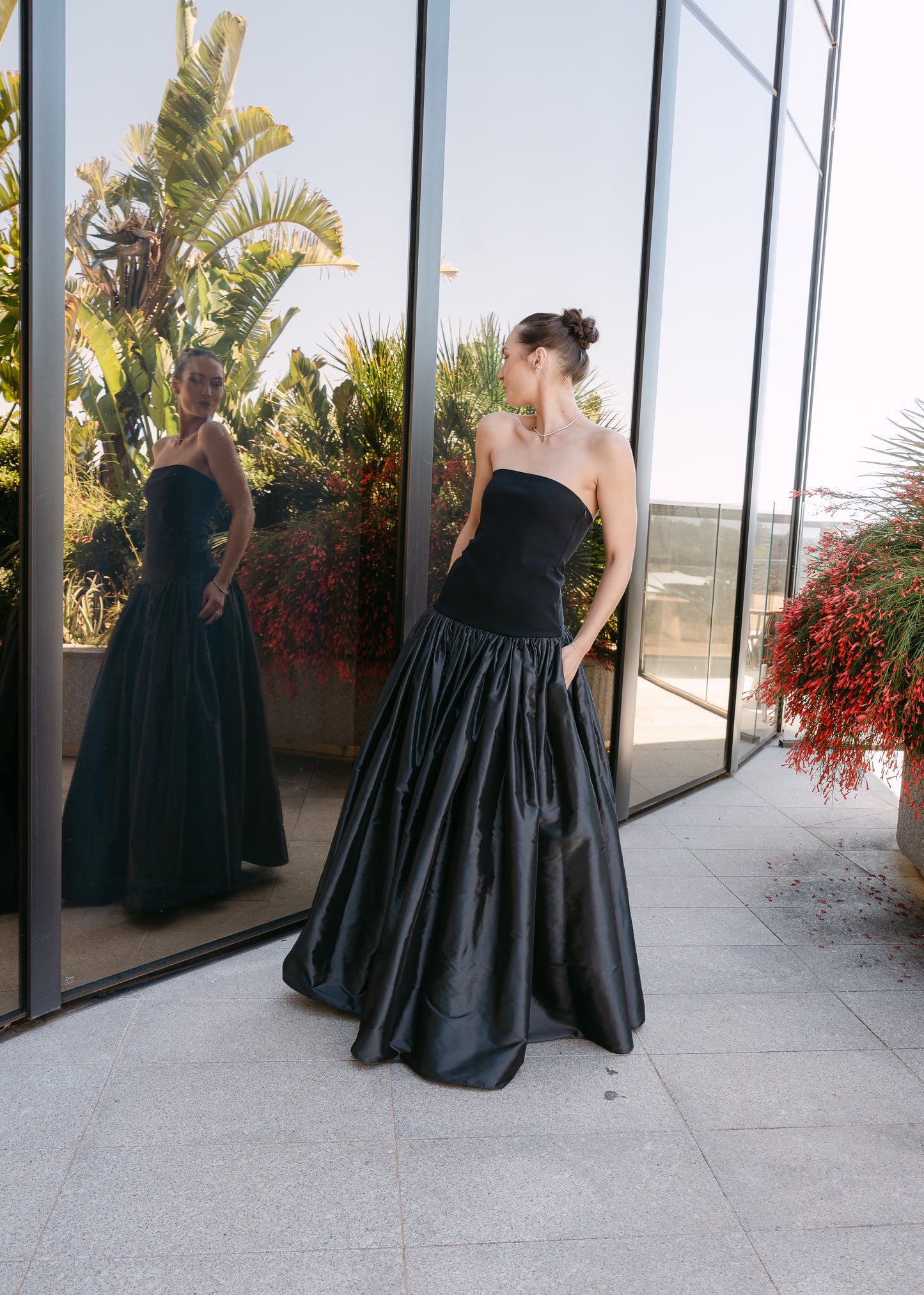 Taffeta Bustier Gown