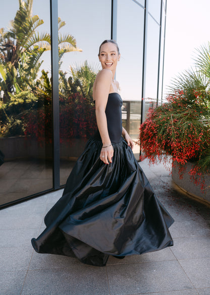 Taffeta Bustier Gown