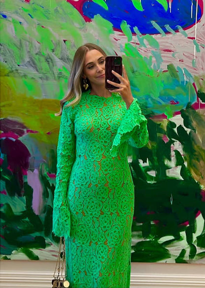 Kettel Lumio Lace Dress, Apple Green